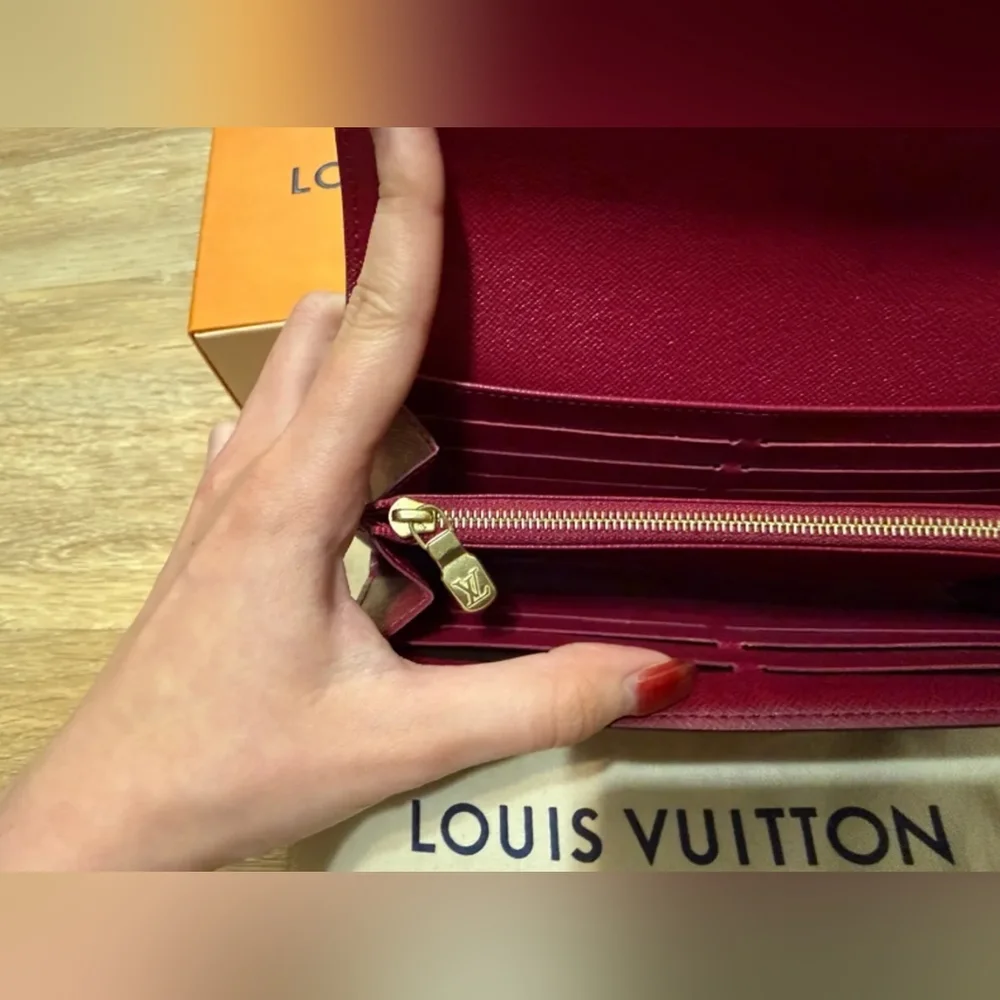 Louis Vuitton Monogram Canvas Red Interior Women’s Wallet